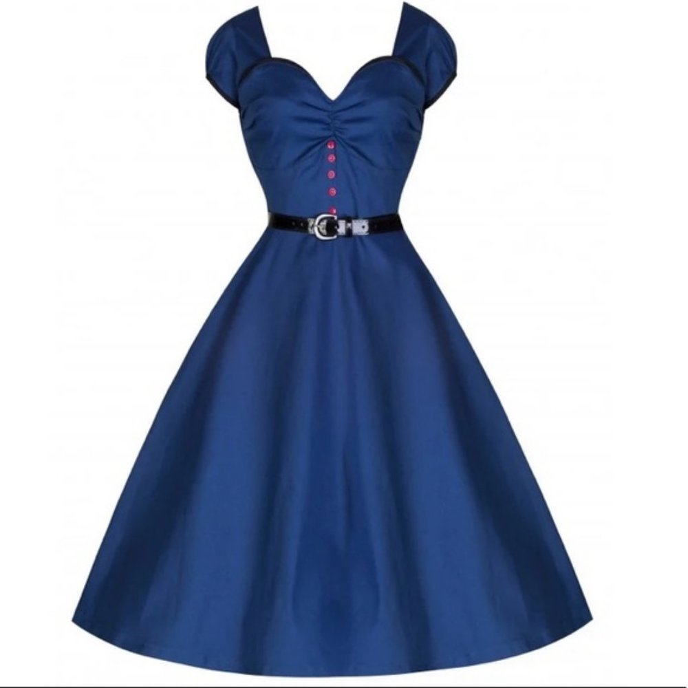 🆕Lindy Bop “Bella Midnight Blue” Dress, Size S